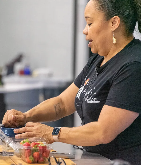 Woman cooking